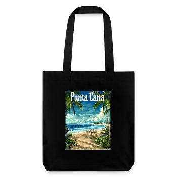 Punta Cana Tropical Paradise Beach idylle - Tote bag épais recyclé Stanley/Stella - noir - Devant
