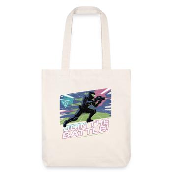LASER JOIN THE BATTLE - Stanley/Stella Heavyweight Recycled Tote Bag - natural white - Front