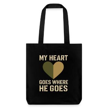 Fière armée sœur militaire frère sœur service famille - Tote bag épais recyclé Stanley/Stella - noir - Devant