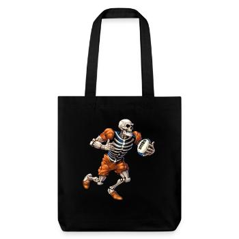 Skeletons Rugby Players - Stanley/Stella Heavyweight Recycled Tote Bag - black - Front