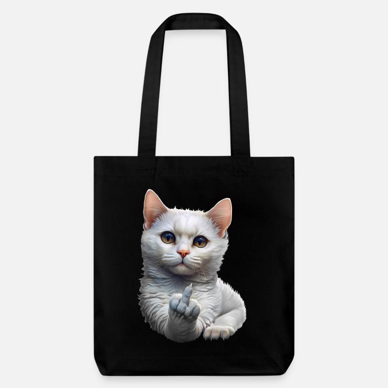 Chat - Tote bag épais recyclé Stanley/Stella - noir