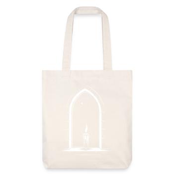 Bougie imbolc à la fenêtre - Tote bag épais recyclé Stanley/Stella - blanc cassé - Devant