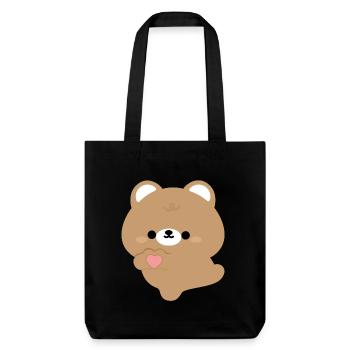 Love Brown Bear - Stanley/Stella Heavyweight Recycled Tote Bag - black - Front