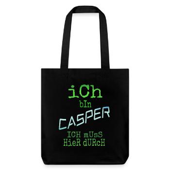 Casper as Casper - Stanley/Stella Heavyweight Recycled Tote Bag - black - Front
