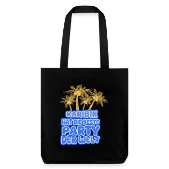 Vacances Caraïbes - Tote bag épais recyclé Stanley/Stella - noir - Devant