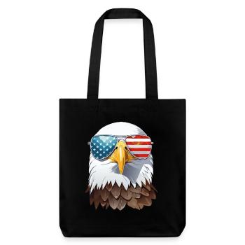 eagle head - Tote bag épais recyclé Stanley/Stella - noir - Devant