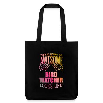Bird Watching - Stanley/Stella Heavyweight Recycled Tote Bag - black - Front