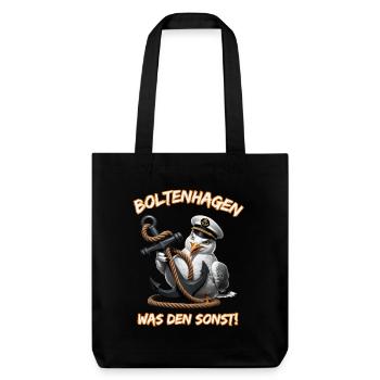 Boltenhagen, quoi d’autre ! - Tote bag épais recyclé Stanley/Stella - noir - Devant
