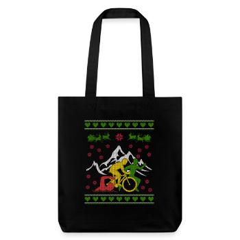Triathlon Ugly Christmas Jumper - Stanley/Stella recycelter Heavyweight Stoffbeutel - Schwarz - Vorne