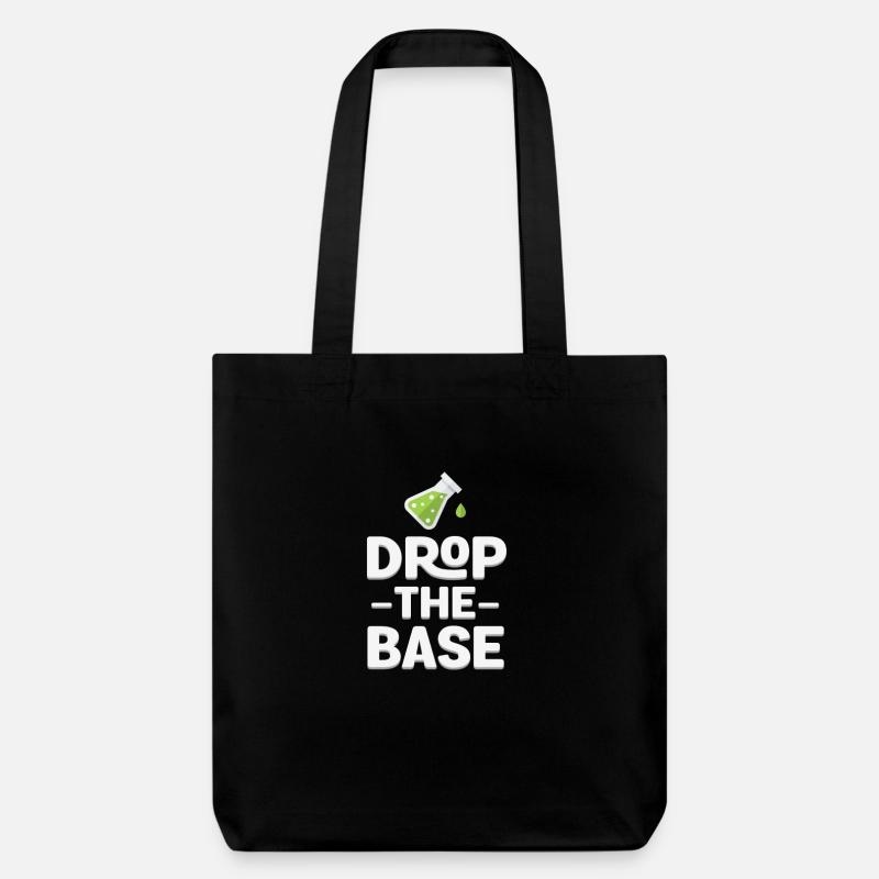 Déposez le cadeau drôle de base de chimie de base - Tote bag épais recyclé Stanley/Stella - noir