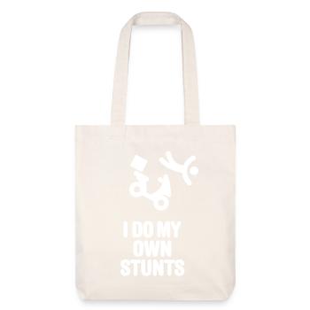 Service de pizza Machine de livraison de pizza rouleau Je fais mes propres cascades - Tote bag épais recyclé Stanley/Stella - blanc cassé - Devant