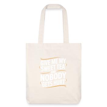 Thé sucré - Tote bag épais recyclé Stanley/Stella - blanc cassé - Devant