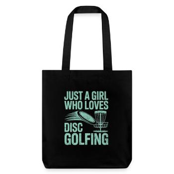 Juste une fille qui aime le Disc Golf - Tote bag épais recyclé Stanley/Stella - noir - Devant