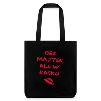 WITHOUT PANTIES BUT IN A GIRL HELMET model 2 - Stanley/Stella Heavyweight Recycled Tote Bag - black - Front