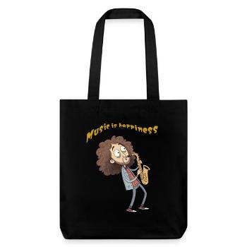 Dessin animé drôle - Tote bag épais recyclé Stanley/Stella - noir - Devant