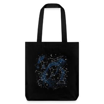 Carte stellaire - Tote bag épais recyclé Stanley/Stella - noir - Devant