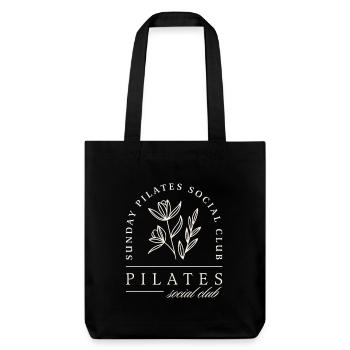 Pilates Club Studio Sonntagskurse - Stanley/Stella recycelter Heavyweight Stoffbeutel - Schwarz - Vorne