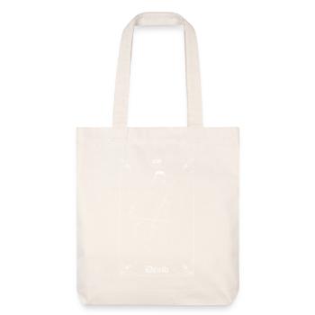 Musicien de la mort dans le tarot noir et blanc - Tote bag épais recyclé Stanley/Stella - blanc cassé - Devant