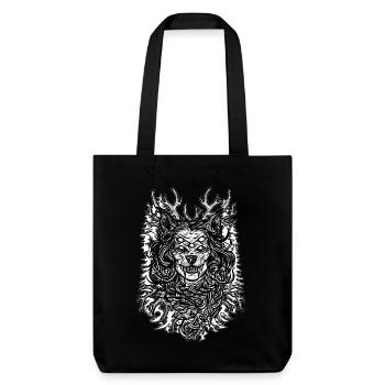 Nordic She Wolf Spirit of the Forest - Stanley/Stella Heavyweight Recycled Tote Bag - black - Front