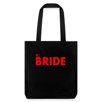 Bride - Stanley/Stella Heavyweight Recycled Tote Bag - black - Front