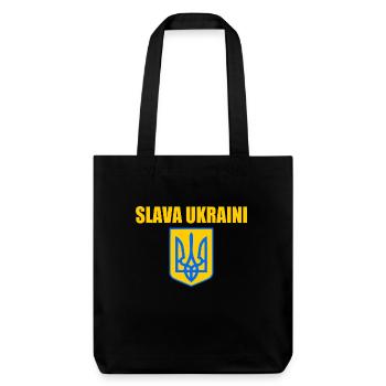 Slava ukraini - Stanley/Stella Heavyweight Recycled Tote Bag - black - Front
