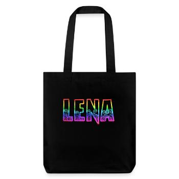 lena rs rainbow - Stanley/Stella Heavyweight Recycled Tote Bag - black - Front