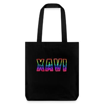 Xavi RS Arc-en-ciel - Tote bag épais recyclé Stanley/Stella - noir - Devant