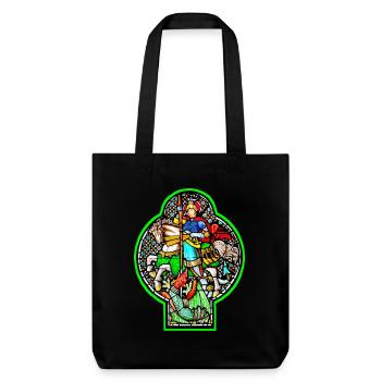 vitrail saint georg - Tote bag épais recyclé Stanley/Stella - noir - Devant