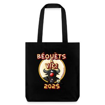 beouets front 2025 - Tote bag épais recyclé Stanley/Stella - noir - Devant