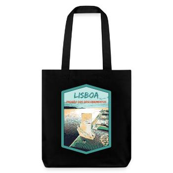 Monument to the Discoveries, Belém, Lisbon - Stanley/Stella Heavyweight Recycled Tote Bag - black - Front