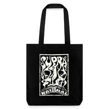 Supranatural used look psychedelic - Stanley/Stella Heavyweight Recycled Tote Bag - black - Front