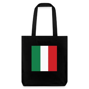 Drapeau d’Italie, cadeau patriotique italien de fierté - Tote bag épais recyclé Stanley/Stella - noir - Devant
