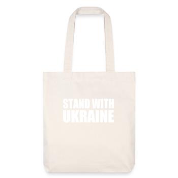 Stand with ukraine - Tote bag épais recyclé Stanley/Stella - blanc cassé - Devant
