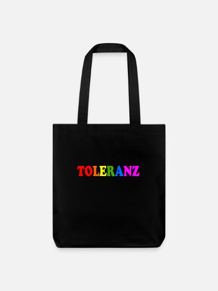 Toleranz - Stanley/Stella recycelter Heavyweight Stoffbeutel - Schwarz