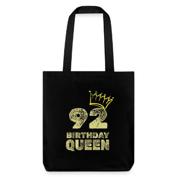 Age 92 - Stanley/Stella Heavyweight Recycled Tote Bag - black - Front