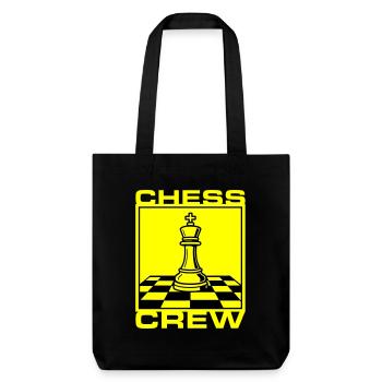 Schach Crew Verein - Stanley/Stella recycelter Heavyweight Stoffbeutel - Schwarz - Vorne