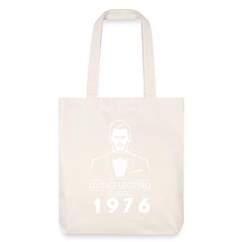 50th Birthday Living Legend (GENT) since 03/1976 - Stanley/Stella Heavyweight Recycled Tote Bag - natural white - Front