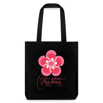 Plum blossom - Stanley/Stella Heavyweight Recycled Tote Bag - black - Front