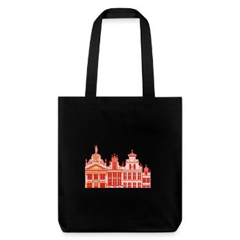 Historische Fassade im Barockstil - Stanley/Stella recycelter Heavyweight Stoffbeutel - Schwarz - Vorne