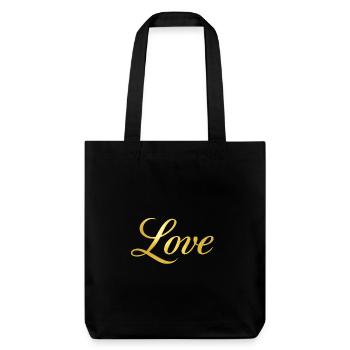 NEW -- Love & Light:  A Timeless Collection! - Stanley/Stella Heavyweight Recycled Tote Bag - black - Front
