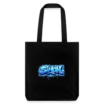 Graffiti SIMON Name Gift Ideal Printable - Stanley/Stella Heavyweight Recycled Tote Bag - black - Front