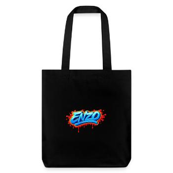 GRAFFITI-NAME ENZO FÜR PERFEKTES GESCHENK DRUCKBAR - Stanley/Stella recycelter Heavyweight Stoffbeutel - Schwarz - Vorne