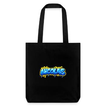 NICOLAS GRAFFITI NAME FOR PERFECT GIFT PRINTABLE - Stanley/Stella Heavyweight Recycled Tote Bag - black - Front