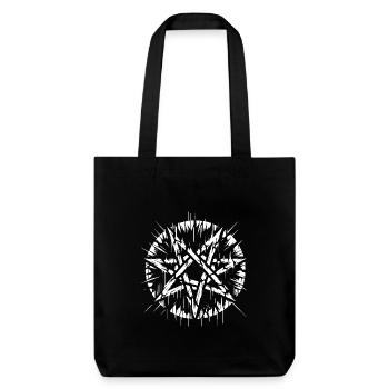 Pentagramme déchiré signe occulte - Tote bag épais recyclé Stanley/Stella - noir - Devant