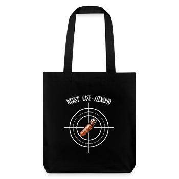 Sausage Case Scenario – Funniest Motif for Barbecue Fans - Stanley/Stella Heavyweight Recycled Tote Bag - black - Front