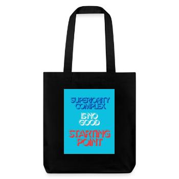 SUPERIORITY COMPLEX - Tote bag épais recyclé Stanley/Stella - noir - Devant