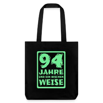 Proverb 94 - Stanley/Stella Heavyweight Recycled Tote Bag - black - Front