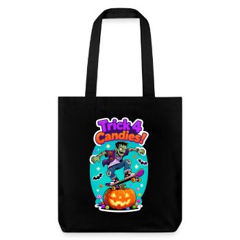 Trick 4 Candies Halloween Skateboard Tee - Tote bag épais recyclé Stanley/Stella - noir - Devant