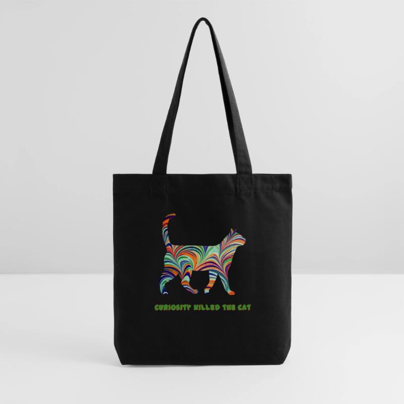 katze mit spruch e 7 Stanley/Stella recycelter Heavyweight Stoffbeutel