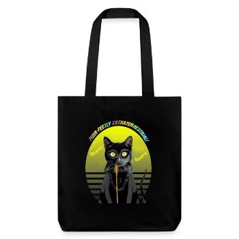 Star Cat : Chanter le blues - Tote bag épais recyclé Stanley/Stella - noir - Devant